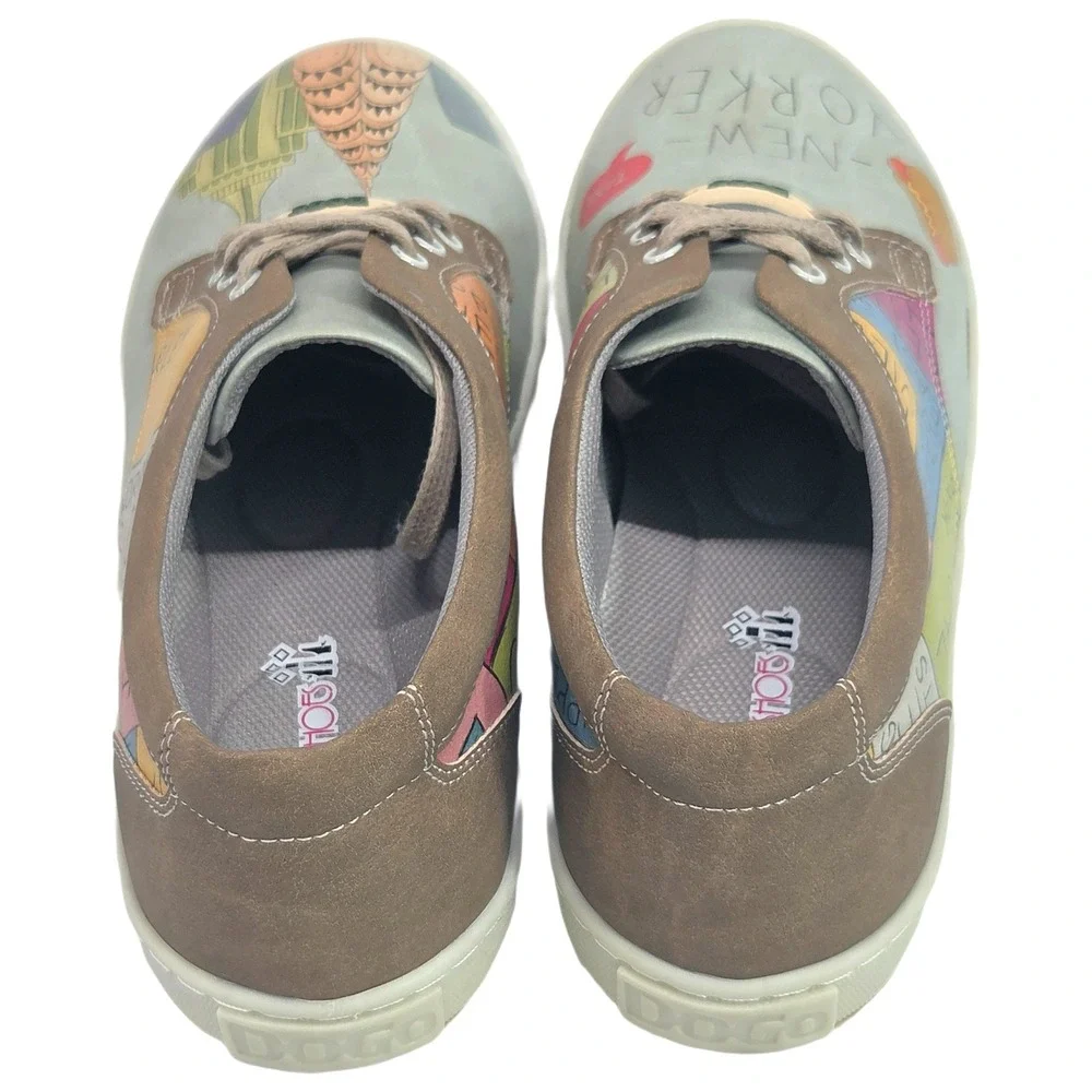 DOGO New York Graphic Sneakers US 8.5 EU 39 Travel Aesthetic Casual Shoes